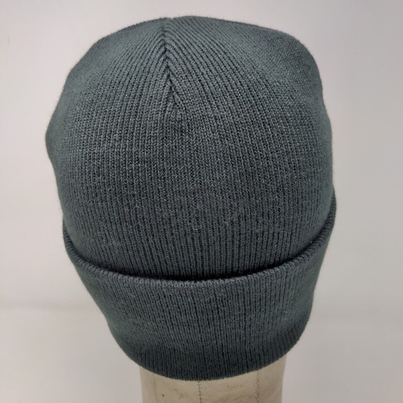 Port & Company Men's Knit Beanie Hat Black Embroidered Veltyma Fungicide Logo - Picture 7 of 12